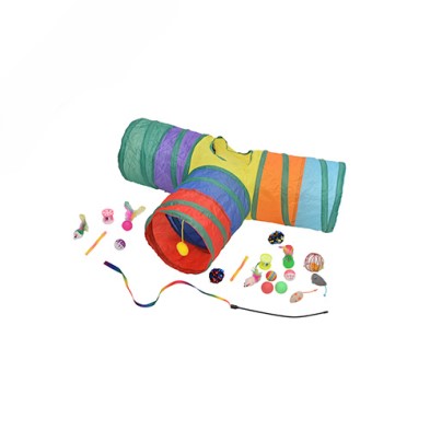 Ensemble De Jouet Et Tunnel Pour Chat