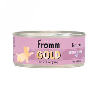 Nourriture En Conserve Fromm Gold Pour Chaton *Pâté De Poulet Et Canard*
