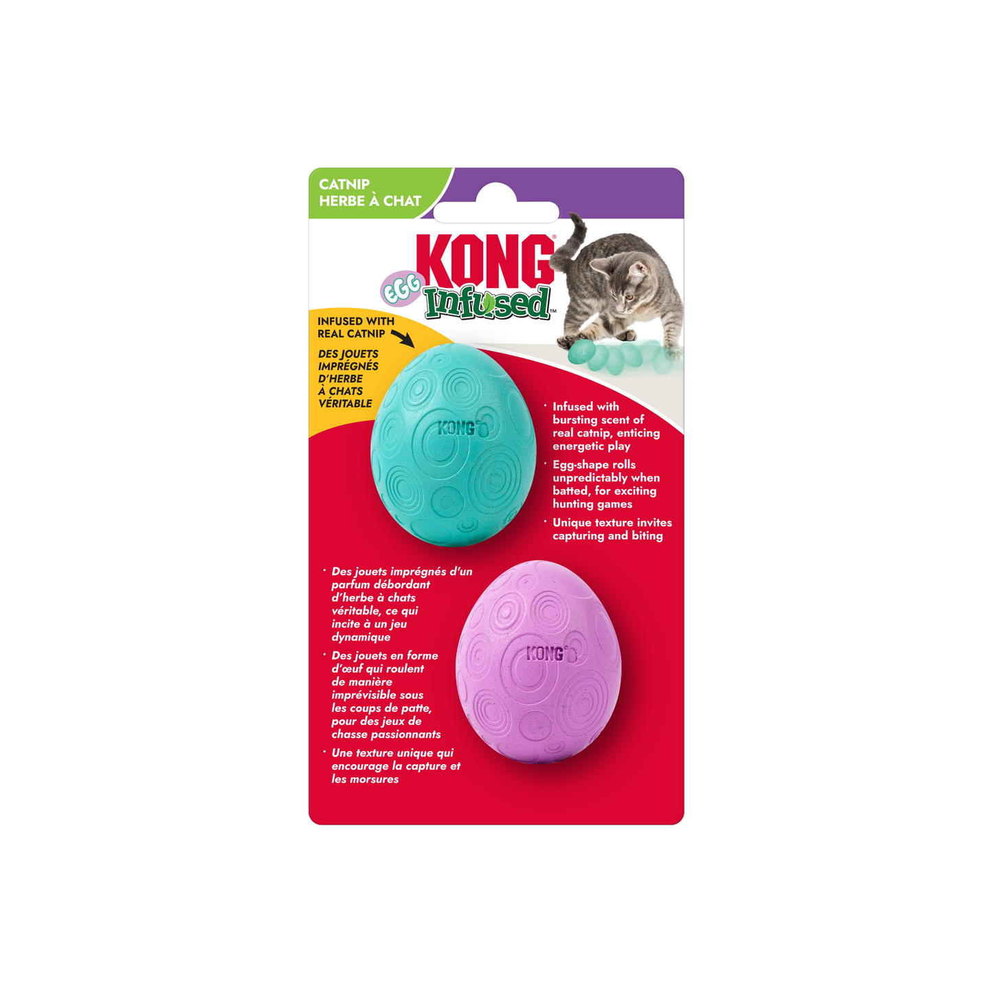 Jouet Kong Egg Infused Pour Chat