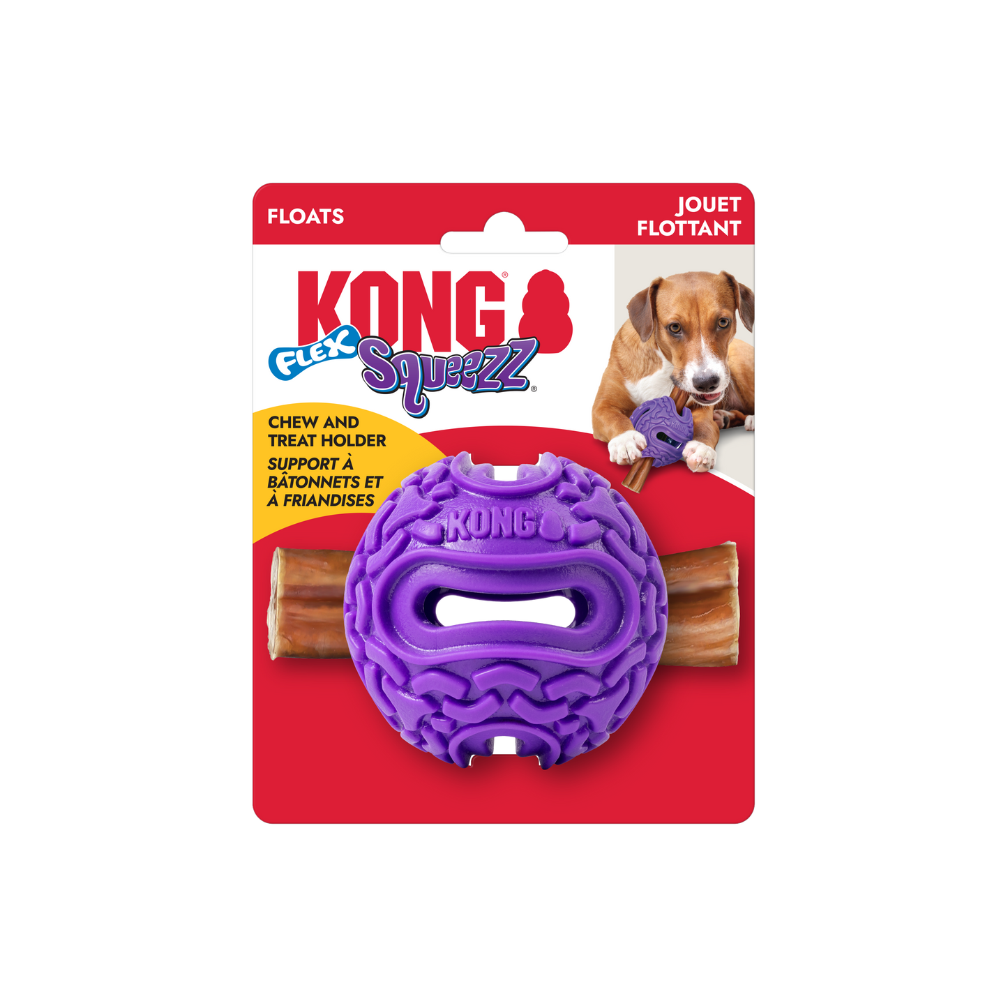 Jouet Kong Flex Squeezz Pour Chien