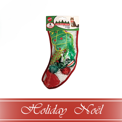 Bas De Noël Pour Chat Rempli De Jouet Spot