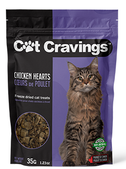 Gâterie Cat Cravings Pour Chat Coeurs De Poulet