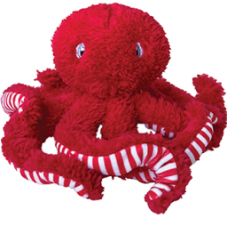 Jouet FouFit Pour Chien *Pieuvre Rouge*