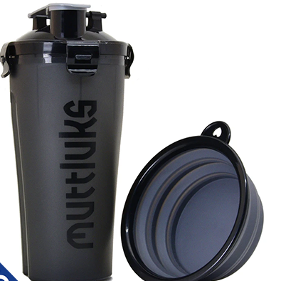 Bouteille de transport 2 en 1 pour chiens