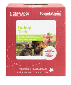 Nourriture Cru Pour Chien À La Dinde Format 6 X (4 X0.25lbs)