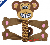 Jouet pour chien à tête plate avec corde en forme de Singe