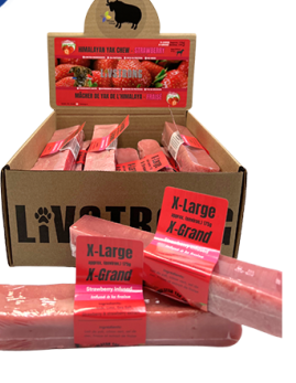 Fromage De Yak Livstrong Pour Chien Infusé Aux Fraises