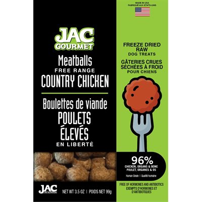 Gâterie Pour Chien Jac Gourmet *Boulettes De Viande Au Poulet*
