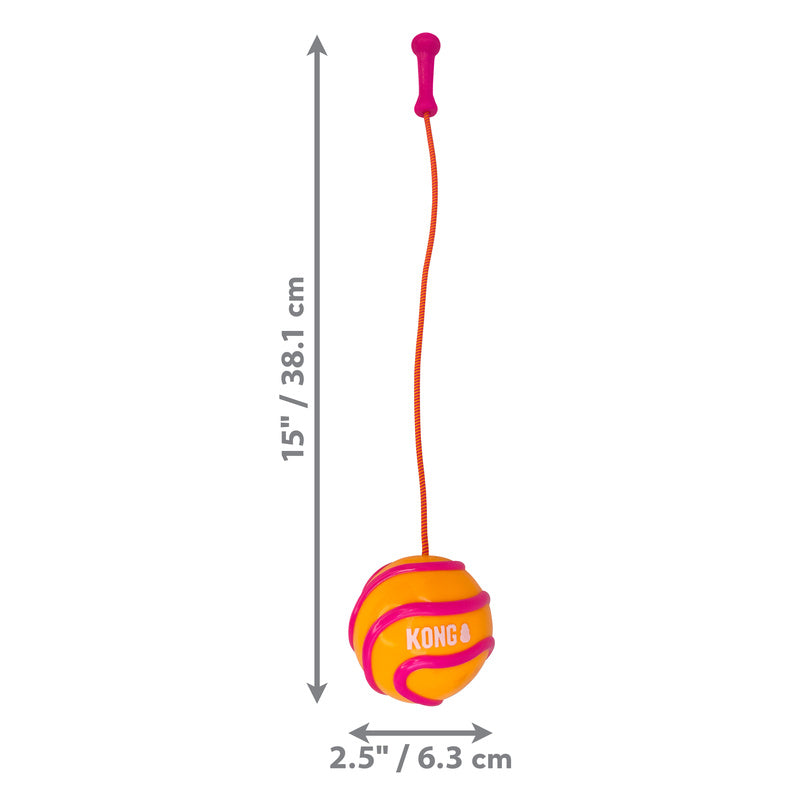 Jouet Balle avec corde "Bunji High-Viz'' - Kong (couleurs assorties)