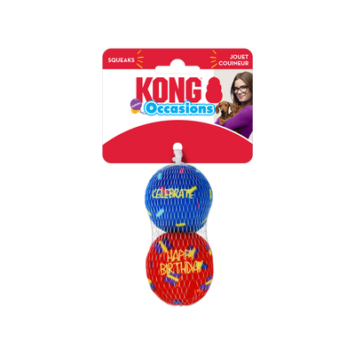 Jouet Kong Balle en Peluche (2 balles/Pqt)