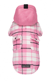 Veste Pour Chien Carreauté Rose