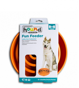 Bol ralentisseur fun feeder - Orange