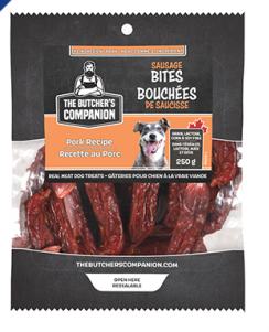 Gâterie Pour chien ''Bouchées de Saucisse' au Porc