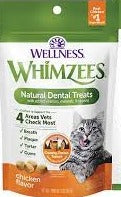 Gâteries dentaires naturelles Whimzees pour chat