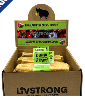 Fromage De Yak Livstrong Pour Chien Infusé Aux Canneberges Et Bleuets