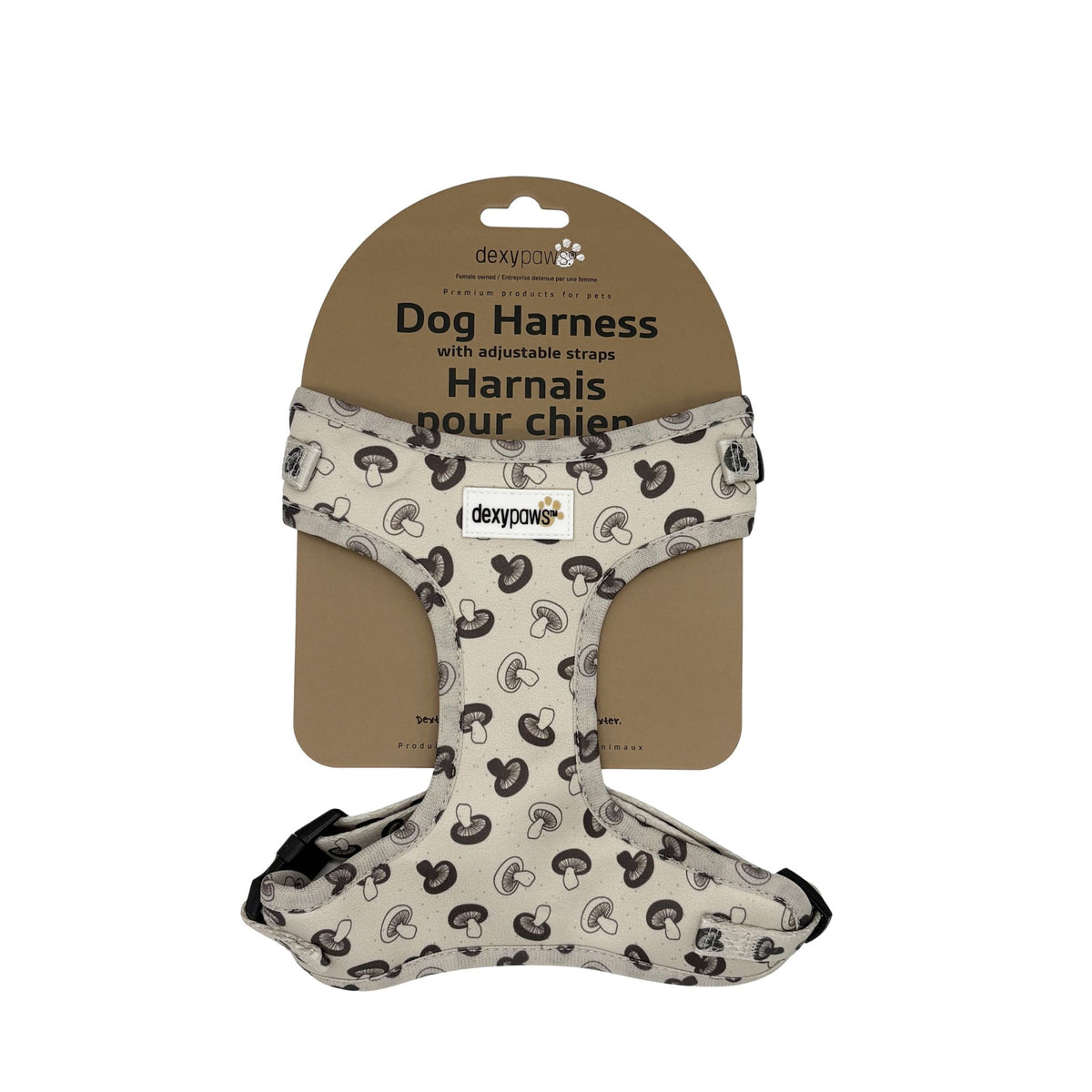 Harnais Dexypaws En Néoprène Pour Chien - Champignons