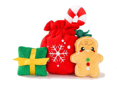 Jouet Interactif Pour chien En Forme De Sac de Noël
