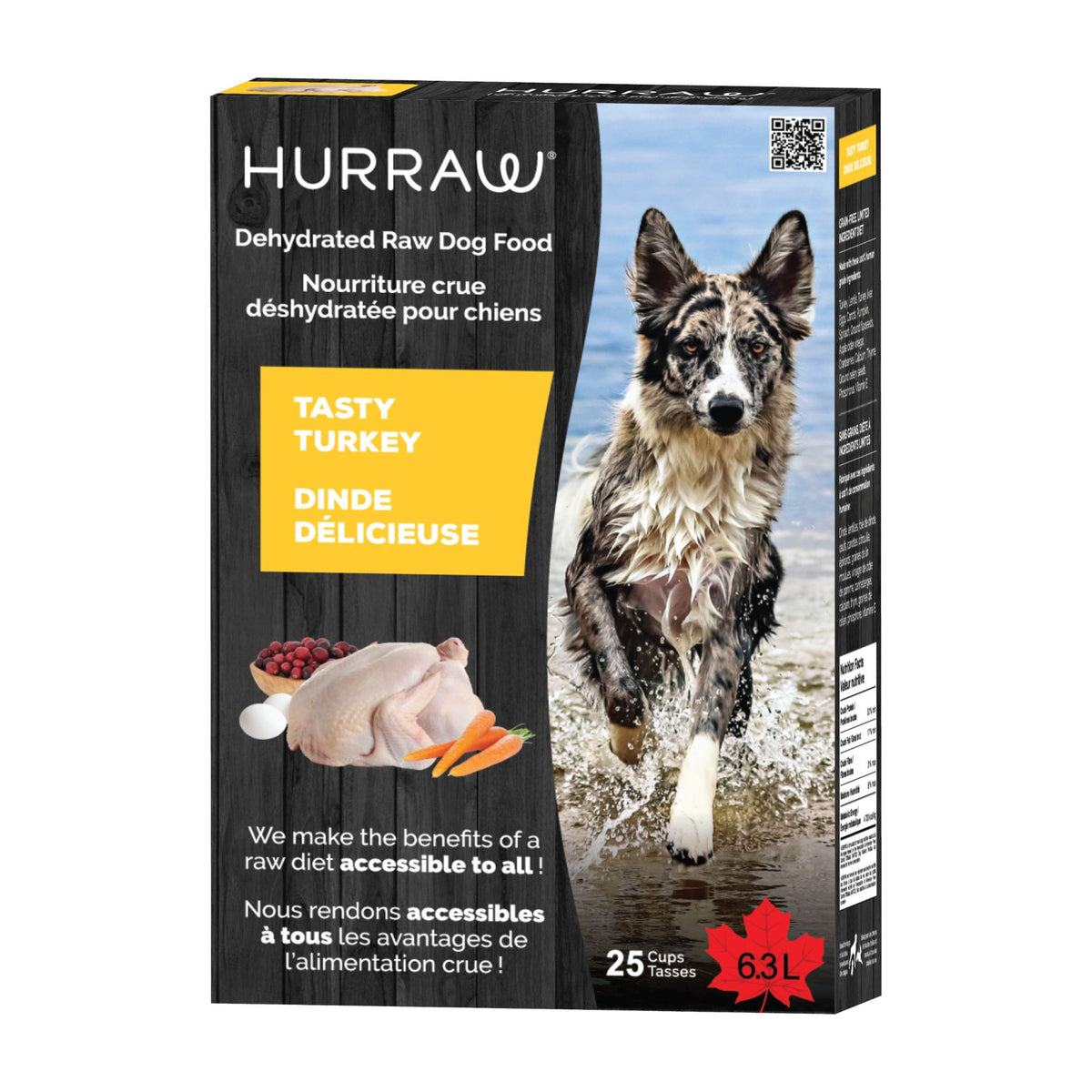 Nourriture Crue Déshydratée Hurraw - Dinde