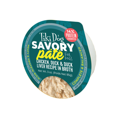 Paté Pour Chien Tiki Dog *Poulet Et Canard*