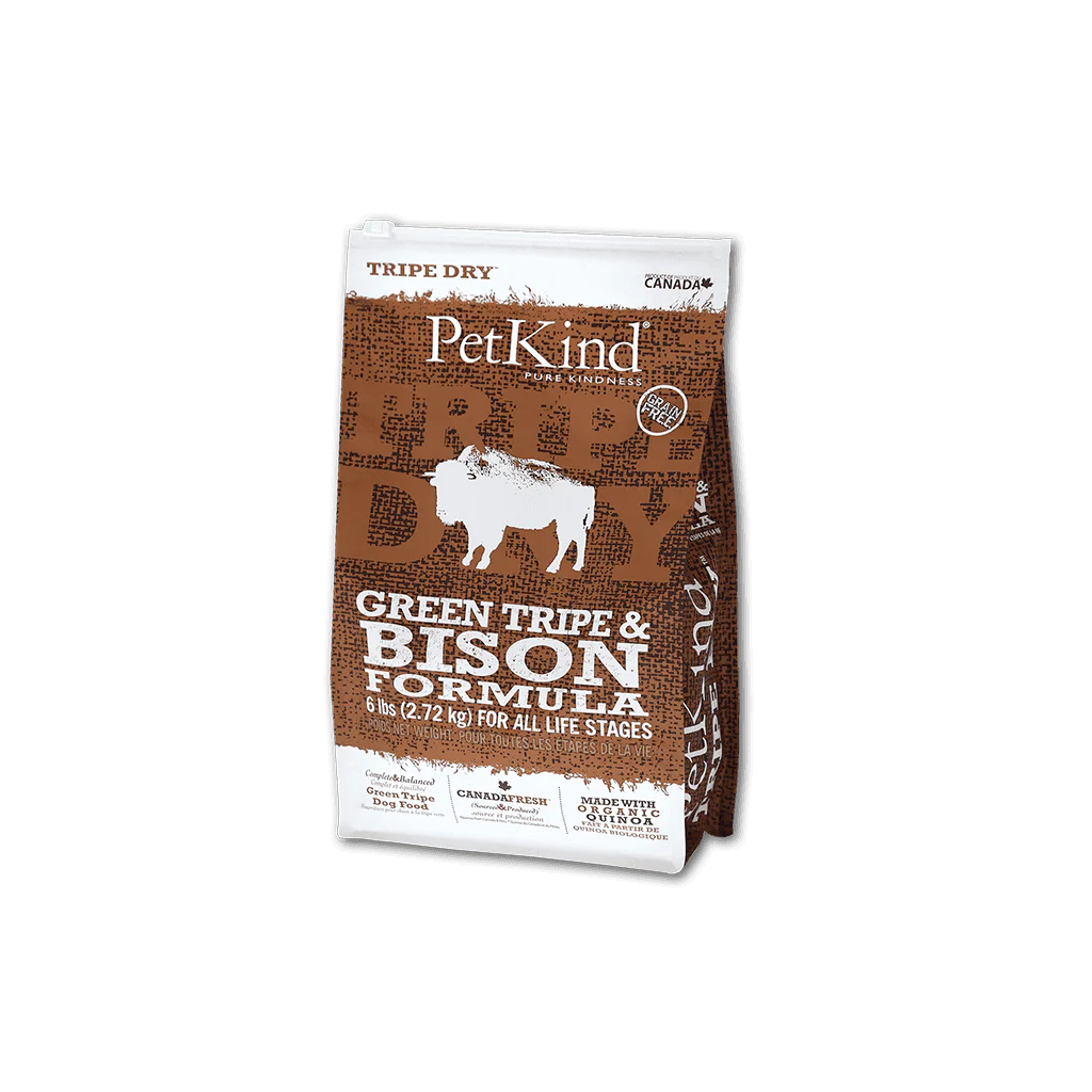 Nourriture Sèche Sans Grains à La Tripe Verte Et Bison-PetKind