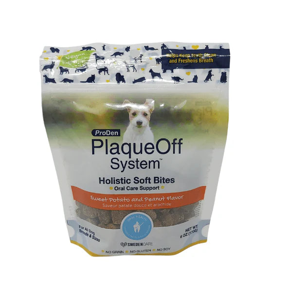 Gâterie Dentaire Plaque Off Pour Chien *Patate Douce Et Arachide*