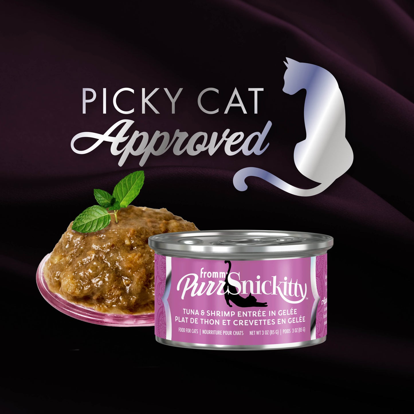 Fromm Purrsnickitty - Nourriture En Conserve Pour Chat Gelée Thon et Crevette