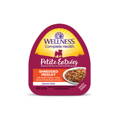 Wellness Nourriture Humide Pour Chien *Poulet Et Dinde Effilochés*