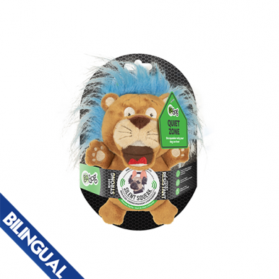 Peluche lion avec des cheveux de couleurs épatantes