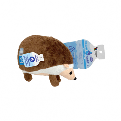 Peluche fait de plastique recyclé en forme d'hérisson