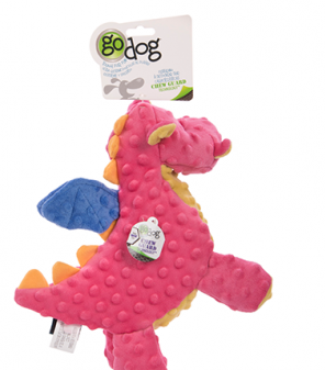 Jouet Dragon Rose - Go Dog Chew Guard