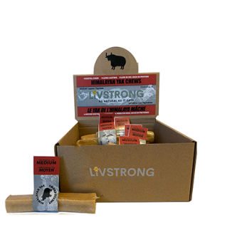 Fromage à mâcher lait de Yak en Vrac pour chiens Livstrong