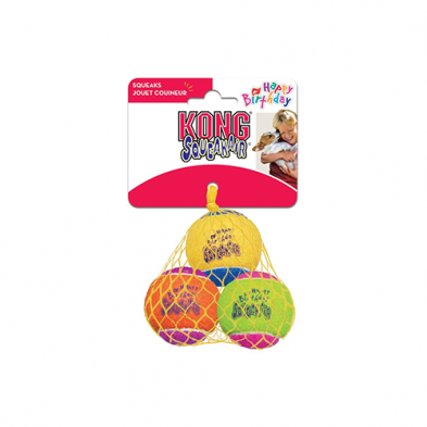 Balle anniversaire "Squeak Air" (paquet de 3)