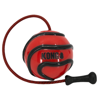 Balle avec corde "Wavz" - Kong (couleurs assorties)