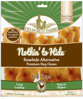 Lanières Collagène Saveur de Poulet Paquet de 8