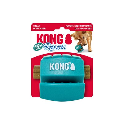 Jouet Distributeur de Gâteries balle Moyen 'Kong Reward Roll Upz'