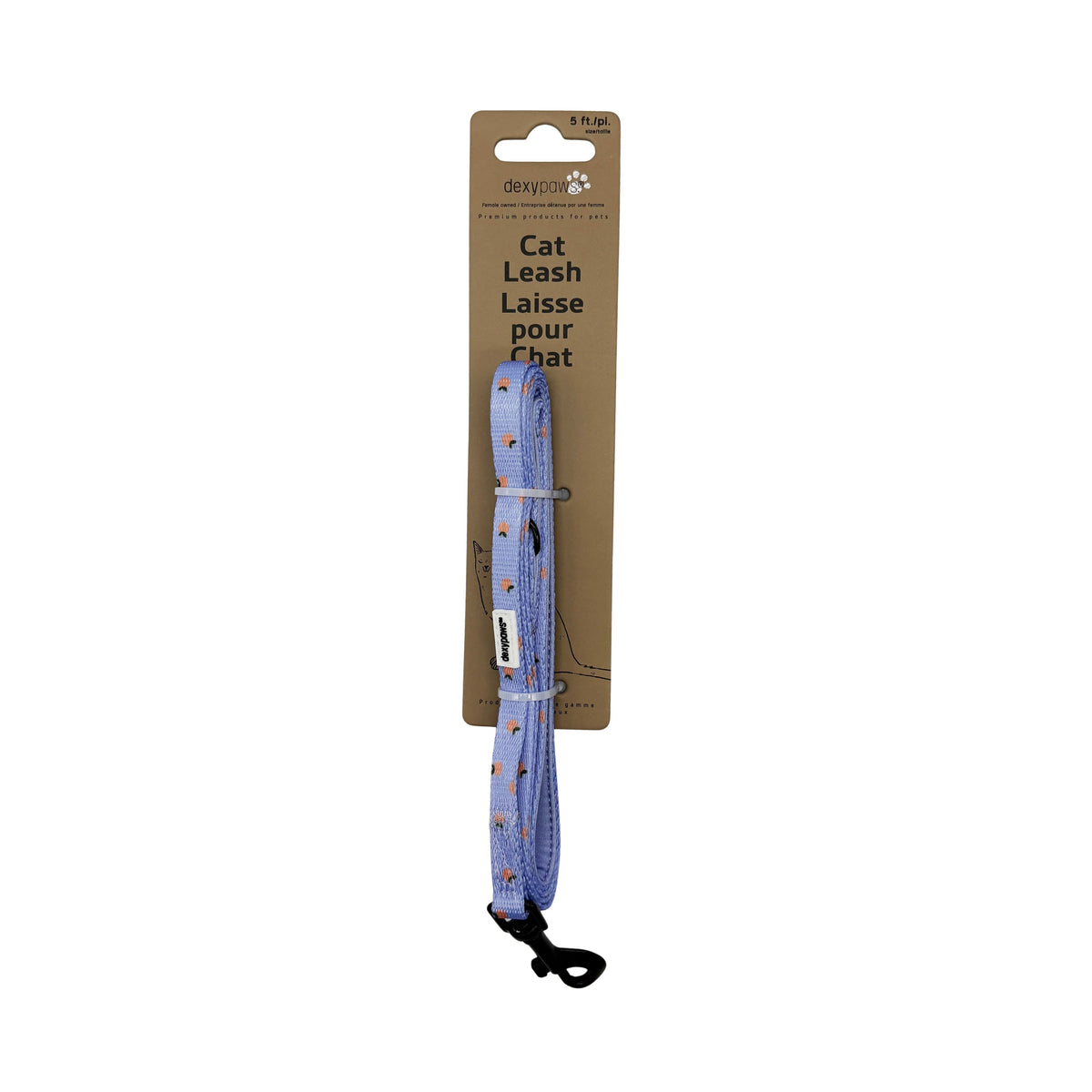 Laisse Dexypaws En Polyester Pour Chat 5'