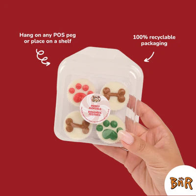 Biscuit des Fêtes Tasse de Noël paquet de 4 (70g) - Bosco & Rocky's