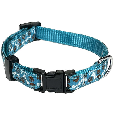 Collier Hunter Pour Chien Aqua/ Pattes-Os