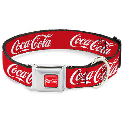 Collier Et Laisse Pour Chien Avec Attache Ceinture Licencé * Coca Cola *