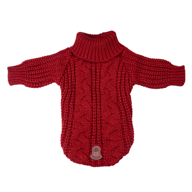 Chandail En Maille Épaisse Rouge