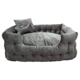 Goo-Eez Lit En Velours Avec Accessoires 20'' X 28'' Gris