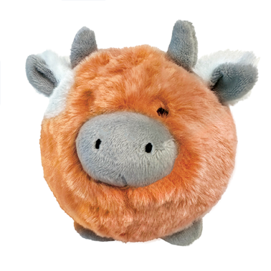 Balle Pour chien Foufit 2 En 1 Fuzzy Wuzzy Vache Moomoo