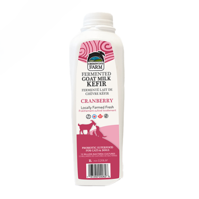 Lait De Chèvre Fermenté Kéfir À La Canneberge