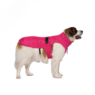 Manteau D'Expédition Canada Pooch Pour Chien *Rose Avec Camo Réflecteur *