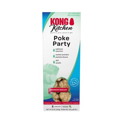 Gâterie croquante Kong ( poke party) saumon, patate douce et aneth