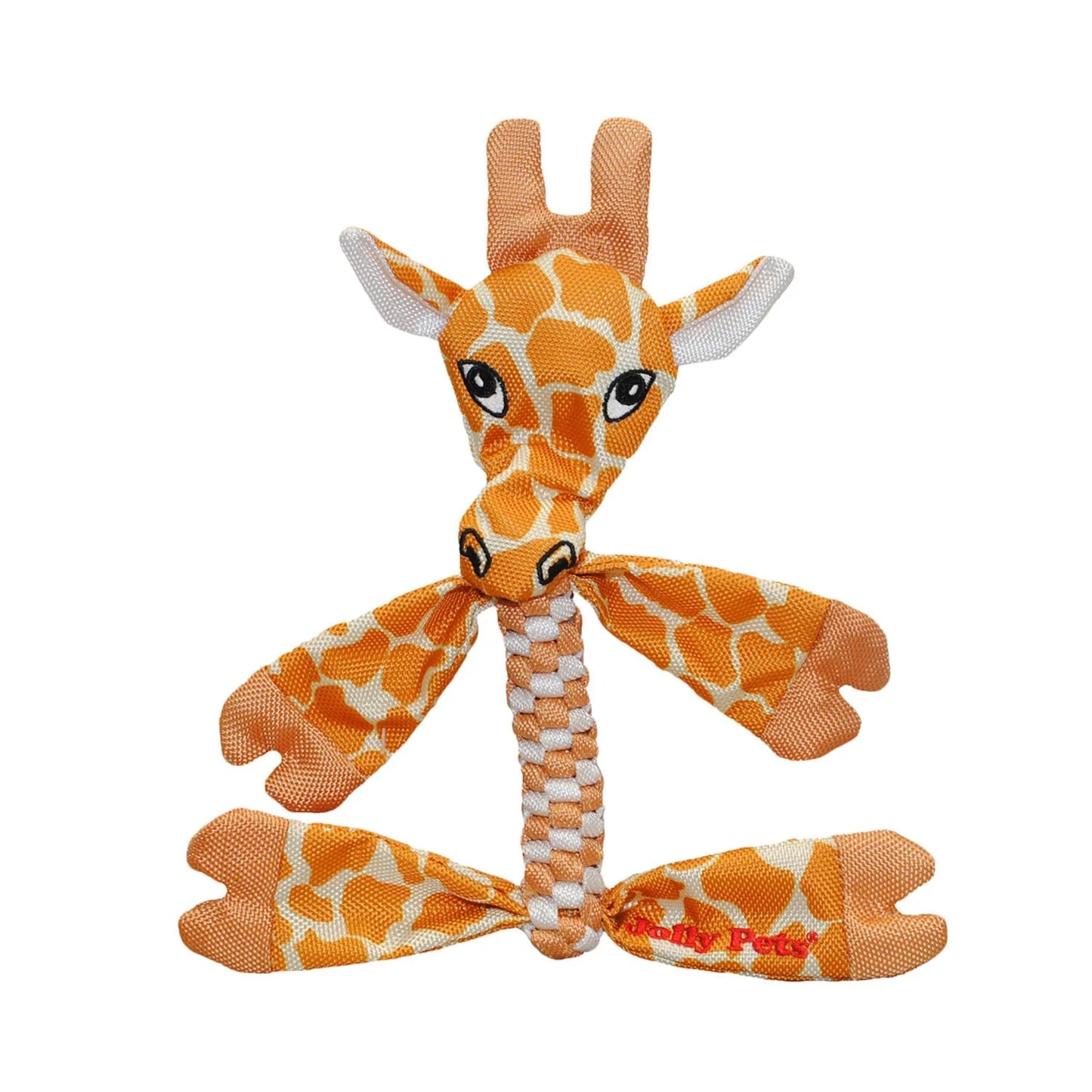 Jouet pour chien à tête plate avec corde en forme de girafe