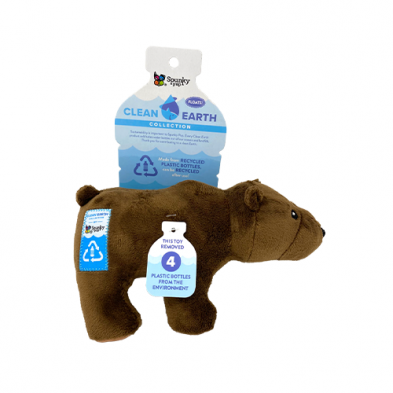 Peluche fait de plastique recyclé en forme d'ours
